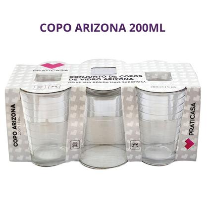 Imagem de Conjunto 18 Copos Arizona De Vidro 200ml Transparente