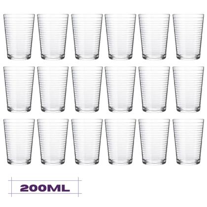Imagem de Conjunto 18 Copos Arizona De Vidro 200ml Transparente