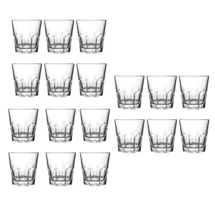 Imagem de Conjunto 18 Copos Vidro Casual 300ml Glass4you