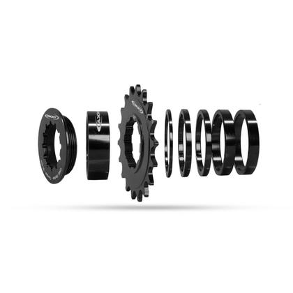 Imagem de Conjunto 18 Dentes Cog Freehub Oxxy C/ Espaçadores Padrão Shimano Hg