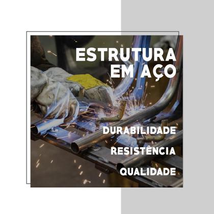 Imagem de Conjunto 2 Banquetas 105 Tubo Prata Napa Branca Carraro