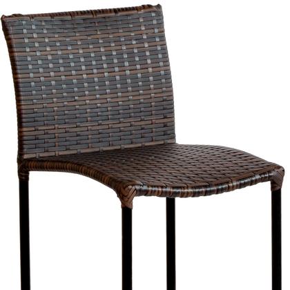 Imagem de Conjunto 2 Banquetas Havaí Artesanal Em Fibra Sintética Trama Dupla Para Balcão, Bar - Pedra Ferro