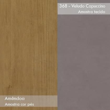 Conjunto 2 Cadeiras Athenas Amêndoa/Veludo Capuccino - Móveis Lopas Imagem de Conjunto 2 Cadeiras Athenas Amêndoa/Veludo Capuccino - Móveis Lopas