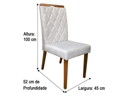 Imagem de Conjunto 2 Cadeiras de Jantar Bege 05 Virgínia