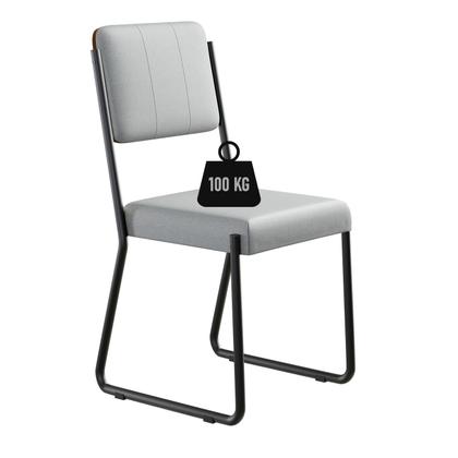 Imagem de Conjunto 2 Cadeiras de Jantar Next Tecido Mesclado Est.Preta