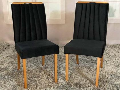 Imagem de Conjunto 2 Cadeiras de Jantar Preto 09 Paris