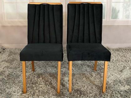 Imagem de Conjunto 2 Cadeiras de Jantar Preto 09 Paris