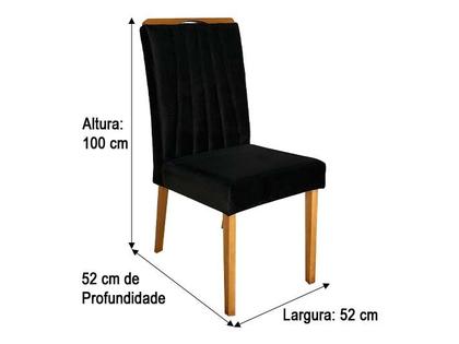 Imagem de Conjunto 2 Cadeiras de Jantar Preto 09 Paris