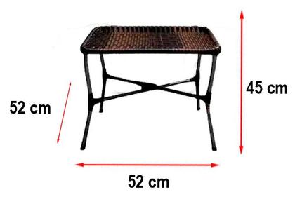 Conjunto 2 Cadeiras e Mesa De Centro Junco Varanda - Potenza Imagem de Conjunto 2 Cadeiras e Mesa De Centro Junco Varanda