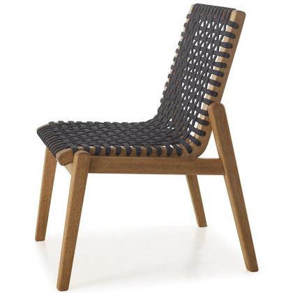 Imagem de Conjunto 2 Cadeiras em Madeira e Corda Náutica sem Braço Traço Casa e Jardim Móveis