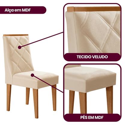 Imagem de Conjunto 2 Cadeiras Estofadas Ester
