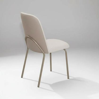 Imagem de Conjunto 2 cadeiras jantar dubai dara aço nobre