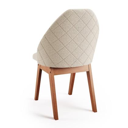 Conjunto 2 Cadeiras Poltrona Grécia - Madeira e Estofamento em Linho - Madetal Móveis Imagem de Conjunto 2 Cadeiras Poltrona Grécia - Madeira e Estofamento em Linho - Madetal Móveis