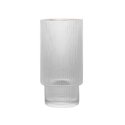 Imagem de Conjunto 2 Copos Altos de Cristal com Fio de Ouro 400 ml Lines Wolff