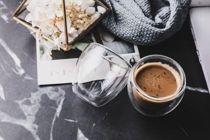 Imagem de Conjunto 2 Copos Parede Dupla Borissilicato 150ml Jogo Café