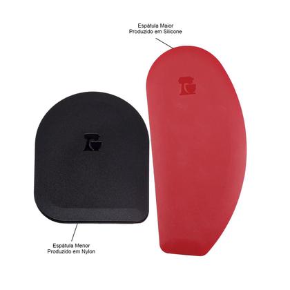 Imagem de Conjunto 2 Espátulas Raspadoras KitchenAid Luxo Confeitaria Silicone Utensílios Cozinha para Massas Bolos Cremes Antiaderente