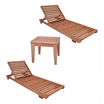 Imagem de Conjunto 2 Espreguiçadeiras e Mesa de Centro Roma