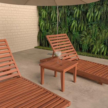 Imagem de Conjunto 2 Espreguiçadeiras Madeira Maciça Roma