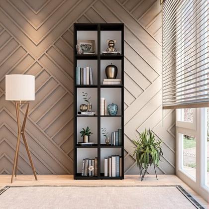 Imagem de Conjunto 2 Estantes Horizontal ou Vertical 5 Nichos 186cmx60cm Liverpool