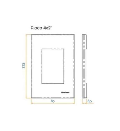 Imagem de Conjunto 2 Interruptor Paralelo + Tomada 10A 4x2 Preto Ebony Clean MarGirius