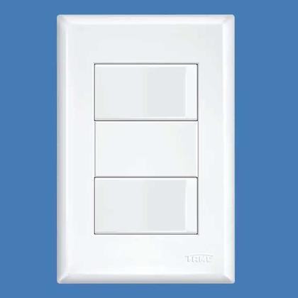 Imagem de Conjunto 2 Interruptor simples 16a 4x2 Evidence Fame