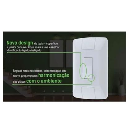 Imagem de Conjunto 2 Interruptor + Tomada 10a Aria 4x2 Tramontina