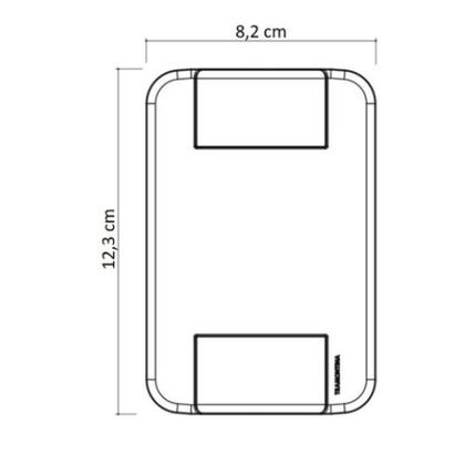 Imagem de Conjunto 2 Interruptores 10A Paralelo 4x2 Branco 250V TABLET