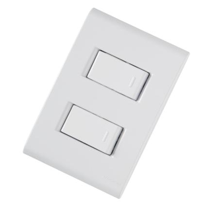 Imagem de Conjunto 2 Interruptores Simples 10A/250V Liz Tramontina
