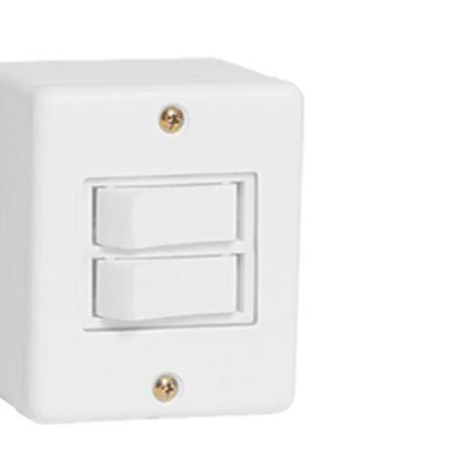 Imagem de Conjunto 2 Interruptores Simples Caixa 250V/6A Branco 4 X 2 6318 Ilumi