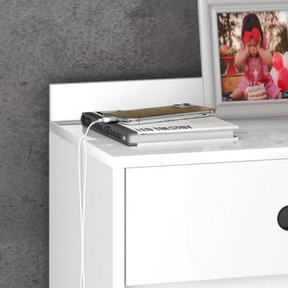 Imagem de Conjunto 2 Mesa de cabeceira criado Madero pés palito 2 gavetas