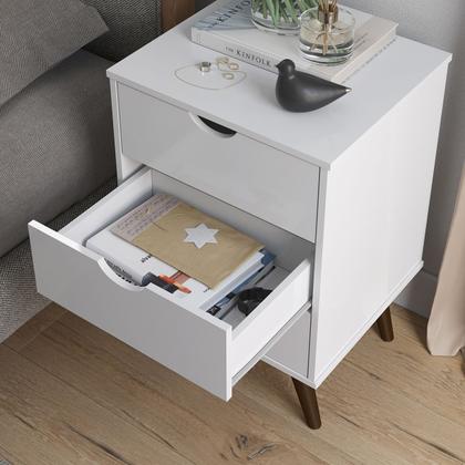 Imagem de Conjunto 2 Mesa De Cabeceira Estilo Retrô Grécia Plus V. Cores