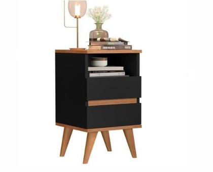 Imagem de Conjunto 2 mesa de cabeceira retro pés palitos - POP- CM