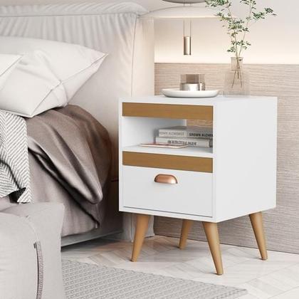 Imagem de Conjunto 2 Mesas Cabeceira Larissa Pés Palito Cores Comprar