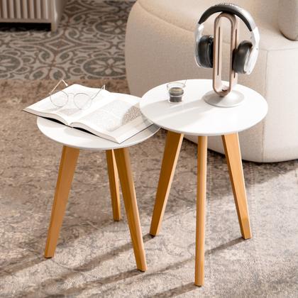 Imagem de Conjunto 2 Mesas Classic Maju New Decoração Sofisticado Novo - Várias Cores