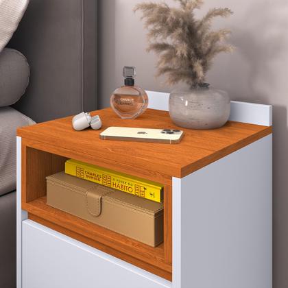 Imagem de Conjunto 2 Mesas de Cabeceira Any com 1 gaveta e pés palito para quarto - Várias Cores