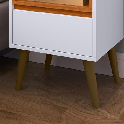 Imagem de Conjunto 2 Mesas de Cabeceira Any com 1 gaveta e pés palito para quarto - Várias Cores