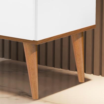 Imagem de Conjunto 2 Mesas de Cabeceira com Pés Palito Madri com 3 gavetas para quarto - Várias Cores