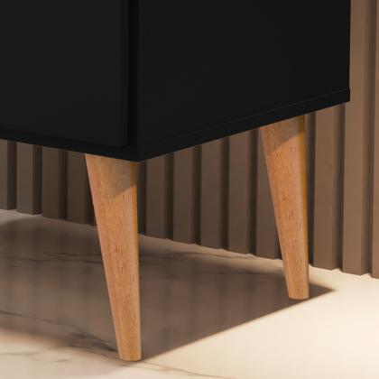 Imagem de Conjunto 2 Mesas de Cabeceira com Pés Palito Madri com 3 gavetas para quarto - Várias Cores