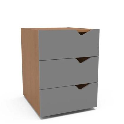 Imagem de Conjunto 2 Mesas de Cabeceira e 1 Guarda Roupa 2 Portas de Correr com Espelho Porto Politorno Móveis