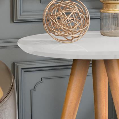 Imagem de Conjunto 2 Mesas Retrô Pés Palito Apoio e Lateral Classic - Cores Diversas - Compre Aqui