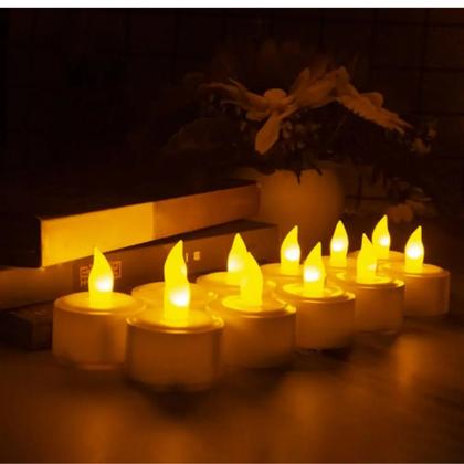 Imagem de Conjunto 2 Mini Vela Led Eletrônica Artificial Atmosfera Encantadora Vela Moderna