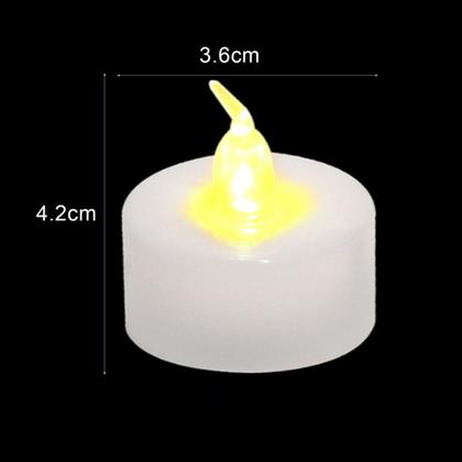 Imagem de Conjunto 2 Mini Vela Led Eletrônica Artificial Atmosfera Encantadora Vela Moderna