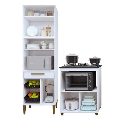 Imagem de Conjunto 2 Peças Paneleiro com Fruteira e Balcão 5 Bocas João Pessoa