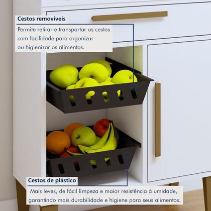 Imagem de Conjunto 2 Peças Paneleiro com Fruteira e Balcão 5 Bocas João Pessoa