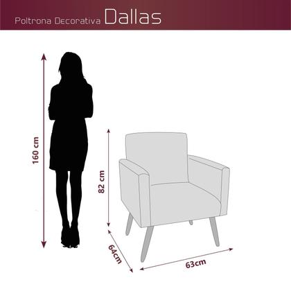 Conjunto 2 Poltronas e 1 Puff Dallas - Matrix Imagem de Conjunto 2 Poltronas e 1 Puff Dallas
