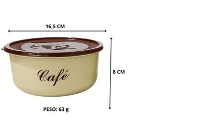 Imagem de Conjunto 2 Potes Porta Mantimentos Café E Açúcar cozinha