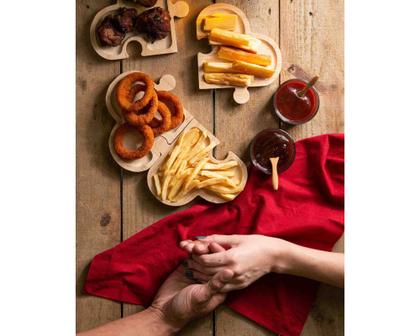 Imagem de Conjunto 2 Potes Vidro c/ 2 Colheres de Bambu Lyor