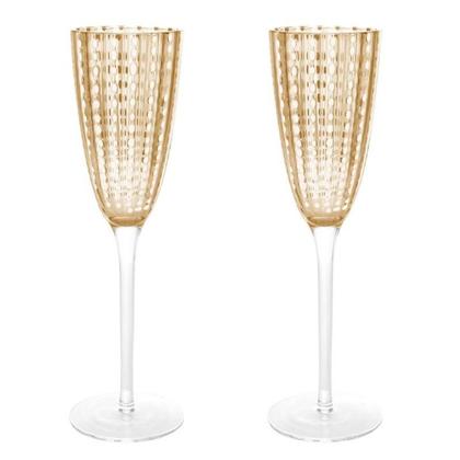 Imagem de Conjunto 2 Tçs P/ Champanhe Wolff Vidro Orquídea Âmb. 200ml