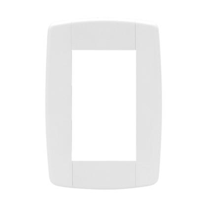 Imagem de Conjunto 2 Tomadas Branca Monobloco 2P+T 20A 250V 4x2 Ilumi