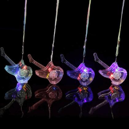 Imagem de Conjunto 20 Colar De Led Pisca Guitarra Para Festas E Formaturas XM21150GU